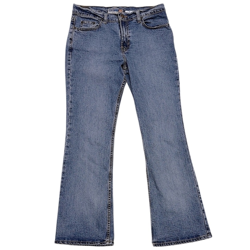 Vintage 2004 Old Navy Bootcut Jeans Medium Wash Stretch Timeless Classic Sz 8S